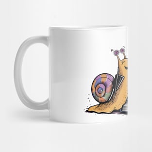 Snail on Books - Over Procrastination Mug